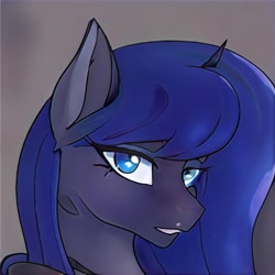 Size: 1024x1024 | Tagged: safe, artist:thisponydoesnotexist, imported from derpibooru, oc, pony, ai content, ai generated, bust, generator:thisponydoesnotexist, neural network, not luna, portrait, solo