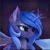 Size: 1024x1024 | Tagged: safe, artist:thisponydoesnotexist, imported from derpibooru, alicorn, pony, ai content, ai generated, bust, female, generator:thisponydoesnotexist, neural network, not luna, side view, solo, wings