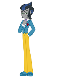 Size: 1200x1600 | Tagged: safe, artist:ferrokiva, imported from derpibooru, king sombra, equestria girls, equestria girls-ified, good king sombra, hand in pocket, hand on chest, male, simple background, solo, transparent background