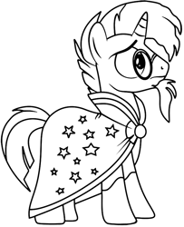 Size: 600x740 | Tagged: safe, imported from derpibooru, sunburst, pony, unicorn, coat markings, coloring page, colorless, male, socks (coat marking), socks (coat markings), solo