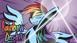 Size: 680x382 | Tagged: safe, artist:garammasara, imported from derpibooru, rainbow dash, sharp teeth, teeth