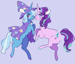 Size: 1149x977 | Tagged: safe, artist:fursalot, imported from derpibooru, starlight glimmer, trixie, female, lesbian, shipping, startrix