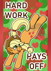 Size: 1500x2100 | Tagged: safe, artist:riverfox237, imported from derpibooru, applejack, earth pony, pony, applejack's hat, cowboy hat, cutie mark, female, hat, open mouth, postcard, solo