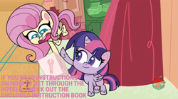 Size: 1591x891 | Tagged: safe, edit, edited screencap, imported from derpibooru, screencap, pony, badge of shame, my little pony: pony life, spoiler:pony life s01e13, caption, g4.5, hotel mario, image macro, meme, text