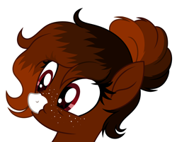 Size: 4433x3565 | Tagged: safe, artist:rioshi, artist:starshade, imported from derpibooru, oc, oc only, oc:java, earth pony, pony, cute, female, freckles, mare, show accurate, solo, starry eyes, stars, wingding eyes