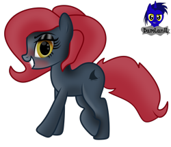 Size: 4800x4154 | Tagged: safe, artist:damlanil, imported from derpibooru, oc, oc only, oc:jessi-ka, earth pony, pony, blushing, female, looking at you, makeup, mare, simple background, solo, transparent background, vector