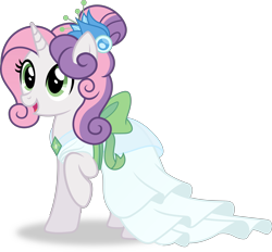 Size: 5537x5144 | Tagged: safe, artist:kojibiose, imported from derpibooru, sweetie belle, pony, unicorn, absurd resolution, clothes, dress, female, gala dress, older, older sweetie belle, simple background, solo, transparent background, vector