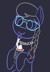 Size: 536x768 | Tagged: safe, artist:cutelyra, imported from derpibooru, silver spoon, earth pony, pony, series:adler art requests, cute, drinking, drinking straw, female, filly, glasses, milkshake, silverbetes, sketch, solo