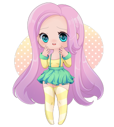 Size: 2550x2850 | Tagged: safe, artist:starsstuff, imported from derpibooru, fluttershy, human, blushing, chibi, cute, female, high res, humanized, shyabetes, simple background, solo, transparent background