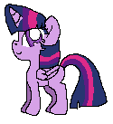 Size: 125x137 | Tagged: safe, artist:ichisaka, imported from derpibooru, twilight sparkle, alicorn, pony, digital art, female, pixel art, simple background, solo, twilight sparkle (alicorn)