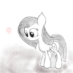 Size: 1024x1024 | Tagged: safe, artist:otherdrawfag, imported from derpibooru, pinkie pie, monochrome, pinkamena diane pie