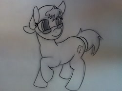 Size: 1600x1200 | Tagged: safe, artist:aftercase, imported from derpibooru, oc, oc only, oc:tempos, pony, glasses, phonepones, solo, templeos