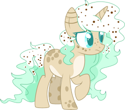 Size: 2806x2466 | Tagged: safe, artist:crystalponyart7669, artist:lazuli, artist:mint-light, imported from derpibooru, oc, oc only, oc:mint chocolate, pony, unicorn, female, mare, simple background, solo, transparent background