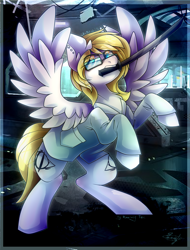 Size: 1432x1880 | Tagged: safe, artist:kooraly, imported from derpibooru, oc, oc only, oc:bright calm, pegasus, pony, solo