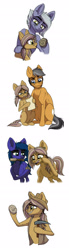 Size: 700x2528 | Tagged: safe, artist:celestial-rainstorm, imported from derpibooru, oc, oc only, oc:azurite, oc:sandstone pie, earth pony, pony, female, mare, offspring, parent:limestone pie, parent:maud pie, parent:mud briar, parent:quibble pants, parent:rainbow dash, parents:maudbriar, parents:quibbledash, parents:quibblestone, simple background, white background