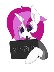 Size: 6000x8000 | Tagged: safe, artist:skylarpalette, imported from derpibooru, oc, oc only, oc:skylar palette, pony, unicorn, cheek fluff, clothes, drawing, drawing tablet, ear fluff, fluffy, glasses, hoodie, horn, looking down, pen, pink eyes, pink mane, simple background, simple shading, solo, transparent background, unicorn oc, white fur