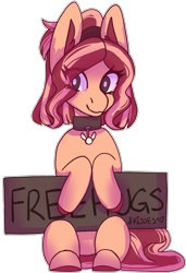 Size: 2151x3152 | Tagged: safe, artist:raya, imported from derpibooru, oc, oc only, oc:bunsetti, pony, rayaexperimental, sign, simple background, solo, transparent background