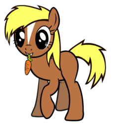 Size: 677x741 | Tagged: artist needed, safe, edit, imported from derpibooru, earth pony, pony, art pack:marenheit 451 post-pack, animated, carrot, cute, excited, female, food, gif, happy, hoofy-kicks, looking at you, mare, prancing, simple background, smiling, solo, tail wag, tippy taps, trotting, trotting in place, verity, white background