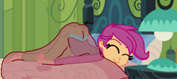 Size: 2484x1112 | Tagged: safe, artist:gmaplay, imported from derpibooru, scootaloo, equestria girls, 1000 hours in ms paint, ass, butt, face down ass up, female, mimir, scootabutt, sleeping