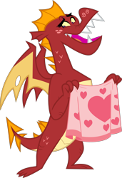 Size: 4000x5838 | Tagged: safe, artist:melisareb, imported from derpibooru, garble, dragon, sweet and smoky, .svg available, absurd resolution, blanket, cute, freckles, gardorable, heart, male, simple background, solo, transparent background, vector