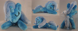 Size: 4954x2000 | Tagged: safe, artist:bastler, imported from derpibooru, trixie, pony, unicorn, female, irl, mare, photo, plushie, sleeping