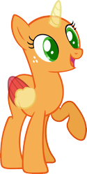 Size: 978x1956 | Tagged: safe, artist:pegasski, imported from derpibooru, oc, oc only, alicorn, pony, all bottled up, alicorn oc, bald, base, eyelashes, freckles, horn, open mouth, raised hoof, simple background, smiling, solo, transparent background, two toned wings, wings