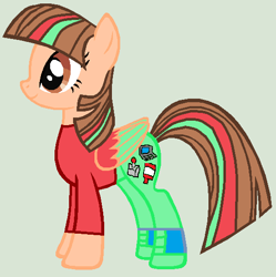 Size: 540x542 | Tagged: safe, imported from derpibooru, oc, oc only, oc:firefly solstice, pegasus, pony, base used, deviantart green, female, green background, mare, simple background, solo