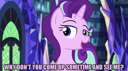 Size: 1280x718 | Tagged: safe, edit, edited screencap, editor:jaredking203, imported from derpibooru, screencap, starlight glimmer, pony, unicorn, equestria girls, mirror magic, spoiler:eqg specials, caption, female, image macro, mare, meme, reference, solo, text