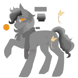 Size: 2256x2262 | Tagged: safe, artist:floofyhoof, imported from derpibooru, oc, oc only, oc:winston barley, earth pony, pony, clothes, male, monocle, scarf, simple background, solo, transparent background