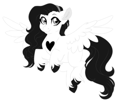 Size: 1024x844 | Tagged: safe, artist:azure-art-wave, imported from derpibooru, oc, oc only, oc:brittle heart, pegasus, pony, female, mare, simple background, solo, transparent background