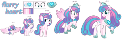 Size: 6984x2196 | Tagged: safe, artist:whiteplumage233, imported from derpibooru, princess flurry heart, pony, age progression, baby, baby pony, female, filly, high res, older, older flurry heart, simple background, teenager, transparent background