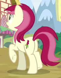 Size: 327x414 | Tagged: safe, imported from derpibooru, screencap, roseluck, earth pony, pony, growing up is hard to do, butt, cropped, female, plot, rosebutt, solo
