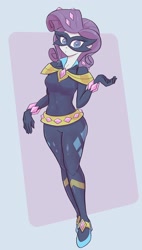 Size: 1160x2048 | Tagged: safe, artist:noupu, imported from derpibooru, radiance, rarity, equestria girls, movie magic, spoiler:eqg specials, female, looking at you, mask, power ponies, solo