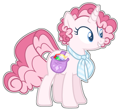 Size: 1024x939 | Tagged: safe, artist:yourrdazzle, imported from derpibooru, oc, oc only, pony, unicorn, base used, female, magical lesbian spawn, mare, offspring, parent:pinkie pie, parent:rarity, parents:raripie, simple background, solo, transparent background