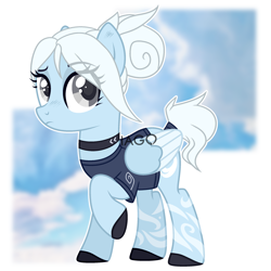 Size: 2308x2308 | Tagged: safe, artist:exagryph, imported from derpibooru, pegasus, pony, female, jett, mare, ponified, solo, valorant