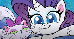 Size: 1592x847 | Tagged: safe, imported from derpibooru, screencap, opalescence, rarity, pony, my little pony: pony life, the fast and the furriest, spoiler:pony life s01e11, g4.5, picture, pose, selfie