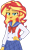 Size: 1024x1716 | Tagged: safe, artist:emeraldblast63, artist:thebrokencog, imported from derpibooru, sunset shimmer, equestria girls, bedroom eyes, bow, bowtie, clothes, clothes swap, cosplay, costume, female, gloves, hand on hip, lidded eyes, motorcross, open mouth, sailor moon, school uniform, serena tsukino, simple background, smiling, solo, transparent background, uniform, vector