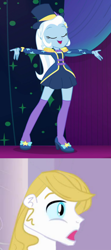 Size: 800x1804 | Tagged: safe, edit, edited screencap, imported from derpibooru, screencap, prince blueblood, trixie, equestria girls, spring breakdown, bluetrix, equestria girls-ified, female, male, shipping, shipping domino, straight, surprised blueblood