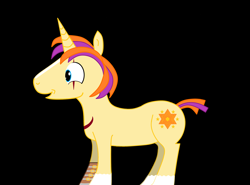 Size: 3172x2353 | Tagged: safe, artist:magicnova, imported from derpibooru, oc, oc only, oc:starfire blaze, pony, unicorn, amputee, artificial hoof, black background, blaze (coat marking), coat markings, cutie mark, digital art, facial markings, horn, male, prosthetic limb, prosthetics, scar, simple background, socks (coat marking), socks (coat markings), solo, stallion, unicorn oc