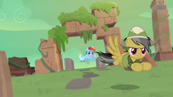 Size: 1920x1080 | Tagged: safe, imported from derpibooru, screencap, daring do, rainbow dash, daring doubt