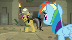 Size: 1920x1080 | Tagged: safe, imported from derpibooru, screencap, daring do, rainbow dash, daring doubt