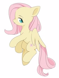 Size: 1639x2160 | Tagged: safe, artist:mikey_pony, imported from derpibooru, fluttershy, pegasus, pony, cute, female, mare, profile, shyabetes, simple background, solo, white background