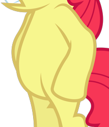 Size: 3241x3786 | Tagged: safe, artist:dasprid, edit, imported from derpibooru, vector edit, apple bloom, pony, hearts and hooves day (episode), belly, bipedal, cropped, female, pictures of bellies, simple background, solo, transparent background, vector