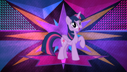 Size: 3840x2160 | Tagged: safe, artist:alandssparkle, artist:firesidearmy46231, artist:laszlvfx, edit, imported from derpibooru, twilight sparkle, alicorn, pony, cute, female, happy, high res, mare, open mouth, raised hoof, solo, twiabetes, twilight sparkle (alicorn), wallpaper, wallpaper edit