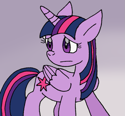 Size: 723x667 | Tagged: safe, artist:cmara, imported from derpibooru, twilight sparkle, alicorn, pony, female, mare, solo, twilight sparkle (alicorn), worried