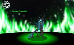 Size: 1280x780 | Tagged: dead source, safe, artist:grasonpane, imported from derpibooru, queen chrysalis, changeling, changeling queen, female, solo