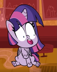 Size: 469x596 | Tagged: safe, imported from derpibooru, screencap, twilight sparkle, alicorn, pony, my little pony: pony life, spoiler:pony life s01e24, all that jitters, cropped, female, g4.5, great moments in animation, mare, smear frame, solo, twilight sparkle (alicorn)