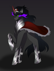 Size: 3000x4000 | Tagged: safe, alternate version, artist:mysteriathealicorn, imported from derpibooru, king sombra, pony, commission, male, solo