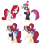 Size: 893x929 | Tagged: safe, artist:strawberry-spritz, imported from derpibooru, moondancer, moondancer (g1), pony, unicorn, clothes, fusion, glasses, redesign, scarf, self ponidox, simple background, transparent background