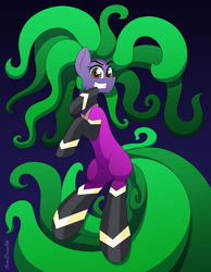 Size: 3500x4500 | Tagged: safe, artist:aarondrawsarts, imported from derpibooru, mane-iac, pony, commission, commissioner:reversalmushroom, female, looking at you, smiling, solo